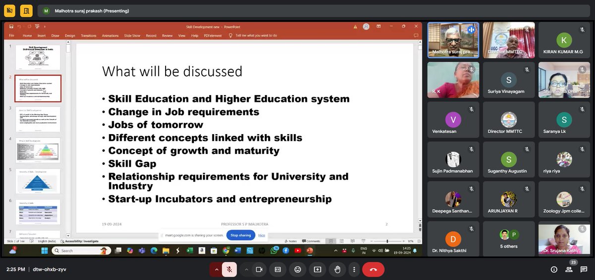 HRDC_PU's tweet photo. NEP Orientation and Sensitization Program(19th-30th September, 2024) has been inaugurated by Prof. Rajneesh Bhutani, Registrar (i/c), Pondicherry University at 2pm today. Prof. SP Malhotra delivered an opening lecture on NEP and Skill Development. https://t.co/KcFqLxfK7Y
