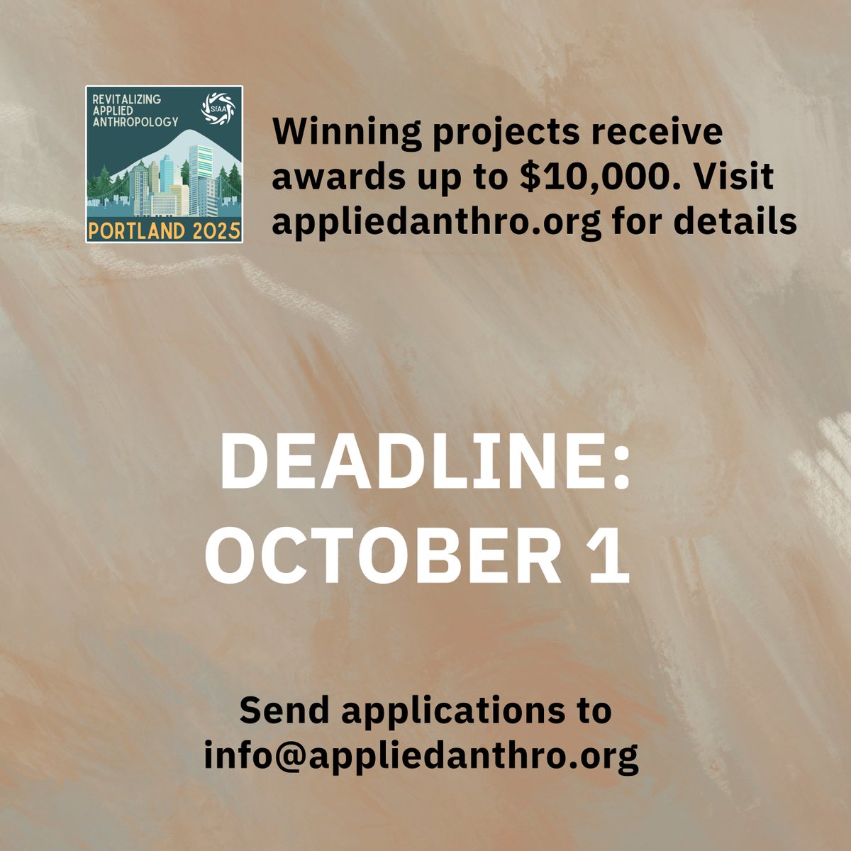 SfAAnthro's tweet photo. Comitas Award for Significant Applications of Anthropology Call for Nominations: SfAA invites nominations honoring Lambros Comitas, offering awards up to $10,000. All info here: https://t.co/ApfwqDJh8X
#SfAA #socialscience #anthropology #appliedanthropology #SfAA2025 #Comitas https://t.co/q9ekjIG84m