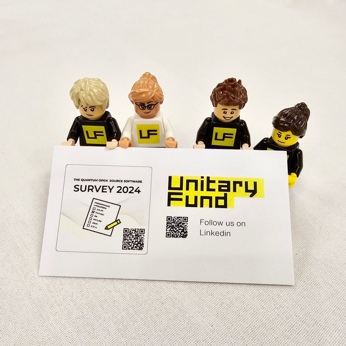 unitaryfdn's tweet photo. Our minifigs have exciting news to share! The 2024 Quantum Open Source Software Survey is here! https://t.co/GoluS6YspS
The survey is open until the end of October, and results will be made publicly available later this year for a better understanding of the community's needs. https://t.co/wNNyQLVDPe