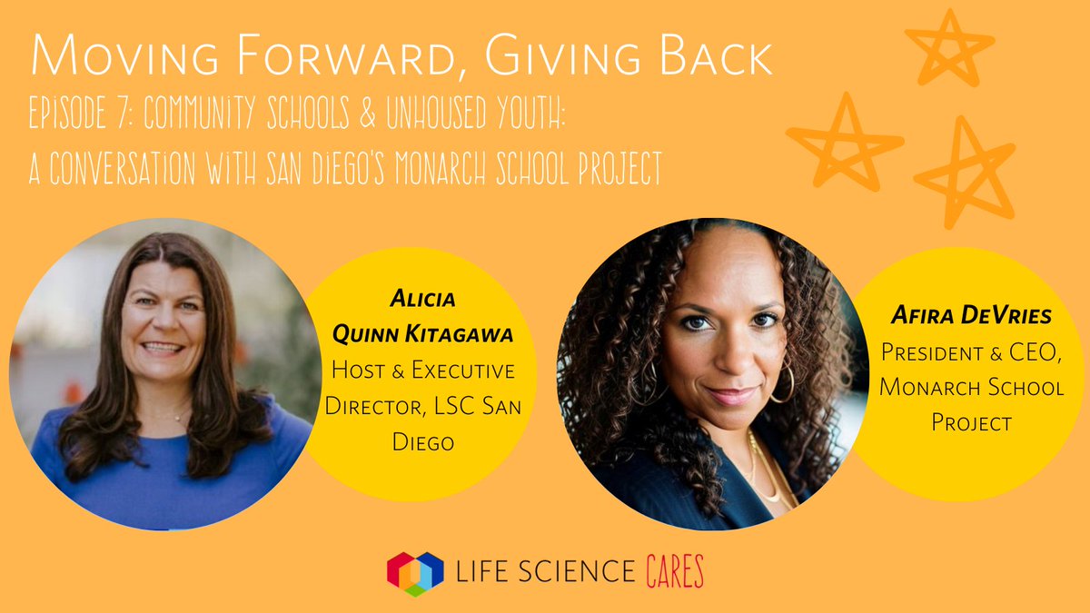 Life Science Cares Boston (@ls_cares) on Twitter photo The Monarch School Project (<a href="/SanDiegoMonarch/">Monarch School Project</a>) has been dedicated to providing a sense of belonging for thousands of unhoused youth & their families in San Diego since 1987. Listen to the new episode of #MovingFowardGivingBack to hear more: bit.ly/3UXzCtS. The Monarch School Project (<a href="/SanDiegoMonarch/">Monarch School Project</a>) has been dedicated to providing a sense of belonging for thousands of unhoused youth & their families in San Diego since 1987. Listen to the new episode of #MovingFowardGivingBack to hear more: bit.ly/3UXzCtS.