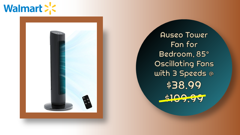 offersuniversal's tweet image. Auseo Tower Fan for Bedroom, 85° Oscillating Fans with 3 Speeds @ $38.99  Was $109.99

➡️ sovrn.co/ohxqvgd

#walmartfinds #towerfan #dealsAndSave