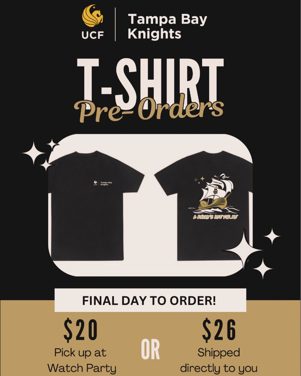 🚨 Today is the last day to pre-order your 2024-2025 Tampa Bay shirt🚨  your donation supports the Tampa Bay Alumni! 

We may not have any left to sell after, so get your shirt today! ⚡️🔛

givecampus.com/campaigns/5121…