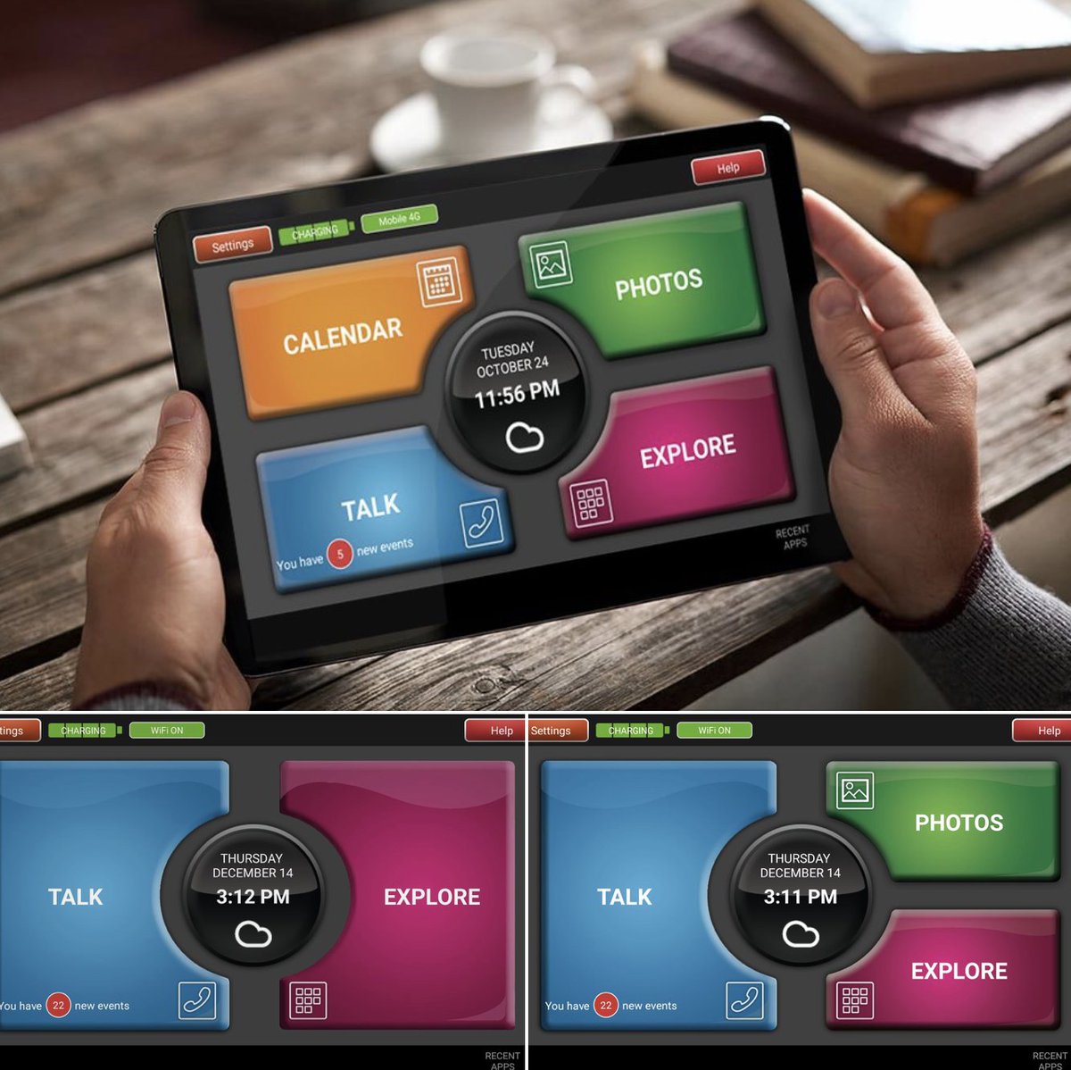 The Acorn age friendly tablet can be personalised to meet your needs, so there is no need to feel overwhelmed. The Acorn can be easily adapted, so whether that's a two button home screen or larger fonts - you can experience technology the way you want it. origincaregroup.com/resources/pers…