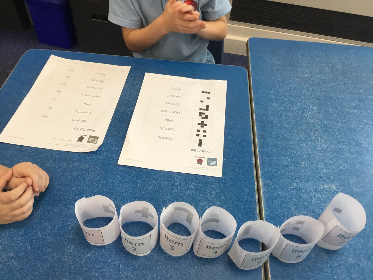 GlowwormsStF's tweet photo. We have been learning about barcodes. We had great fun being shop keepers 🏬 #techaroundus @StF_DigiLeaders https://t.co/C4dBQJj3v6