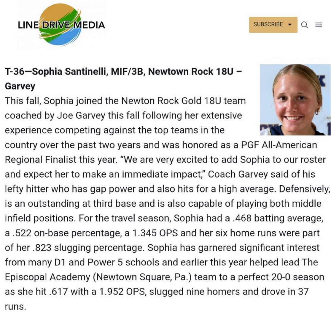 Thank you <a href="/LineDsoftball/">Line Drive Media</a> for the recognition!! <a href="/GoldGarvey/">Newtown Rock Gold- Garvey</a> <a href="/los_stuff/">Carlos Arias</a>