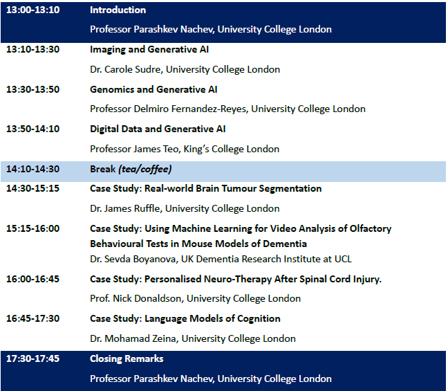 MovementDisordersUCL (@mdc_ion_ucl) on Twitter photo There is 1 day left to register for the Neuroscience in the Era of Generative AI workshop hosted by <a href="/UCLHresearch/">NIHR UCLH Biomedical Research Centre</a>! Learn how UCL neuroscience researchers use generative AI in their research.
Register your spot now on the Online Store
onlinestore.ucl.ac.uk/conferences-an… There is 1 day left to register for the Neuroscience in the Era of Generative AI workshop hosted by <a href="/UCLHresearch/">NIHR UCLH Biomedical Research Centre</a>! Learn how UCL neuroscience researchers use generative AI in their research.
Register your spot now on the Online Store
onlinestore.ucl.ac.uk/conferences-an…