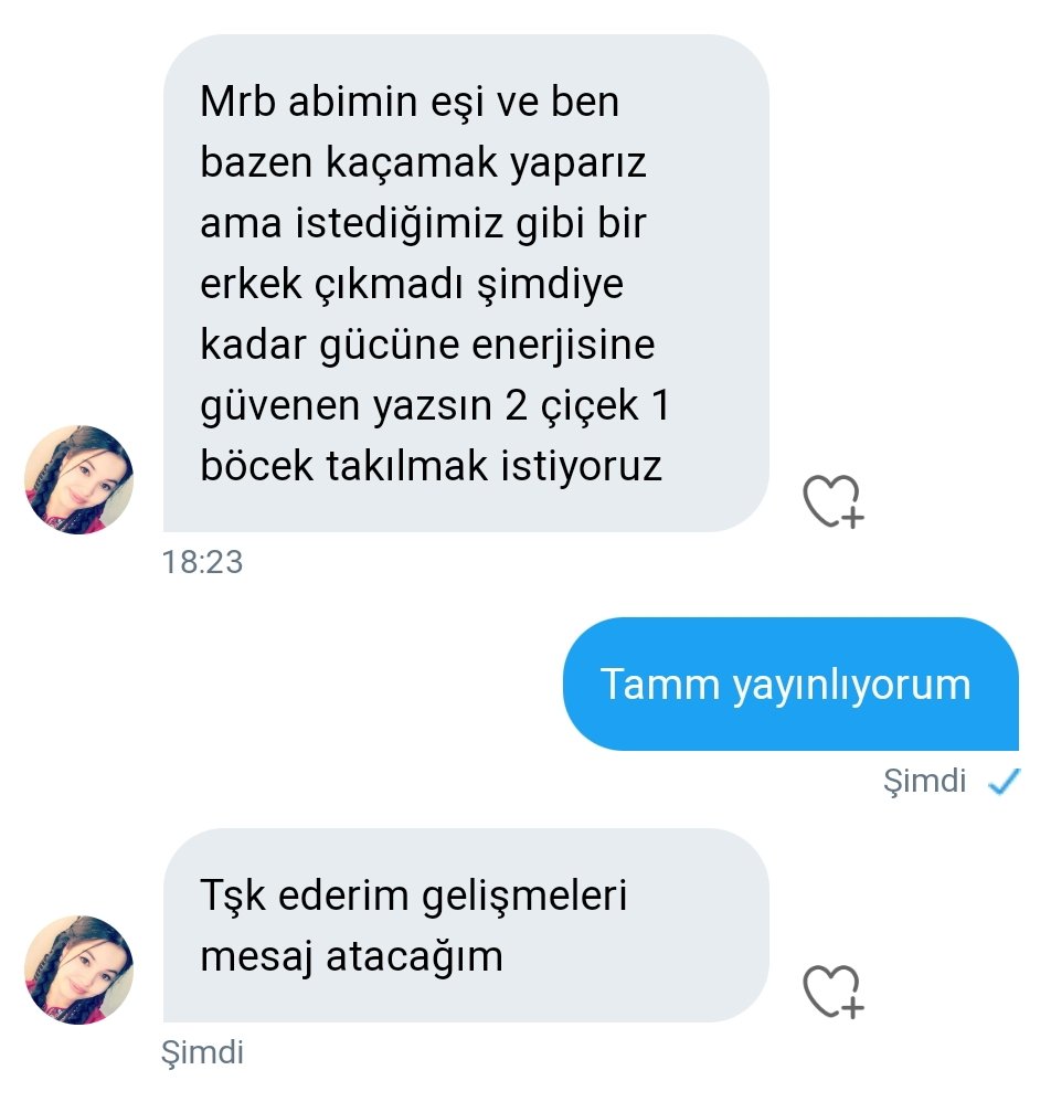 Hanımların bir isteği var ilgilenen beyler RT yapın