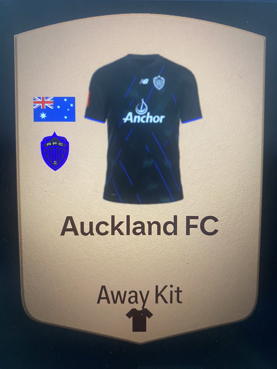 Auckland FC’s away kit in FC25.
Could be a possible third kit?