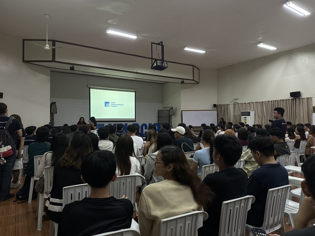 uplbcap's tweet photo. Doors are open! πͺ
The LEAD Program orientation just started.π§’
#GrowWithUPLBCAP
#UPLBCAP https://t.co/4VSpSC1Kc8