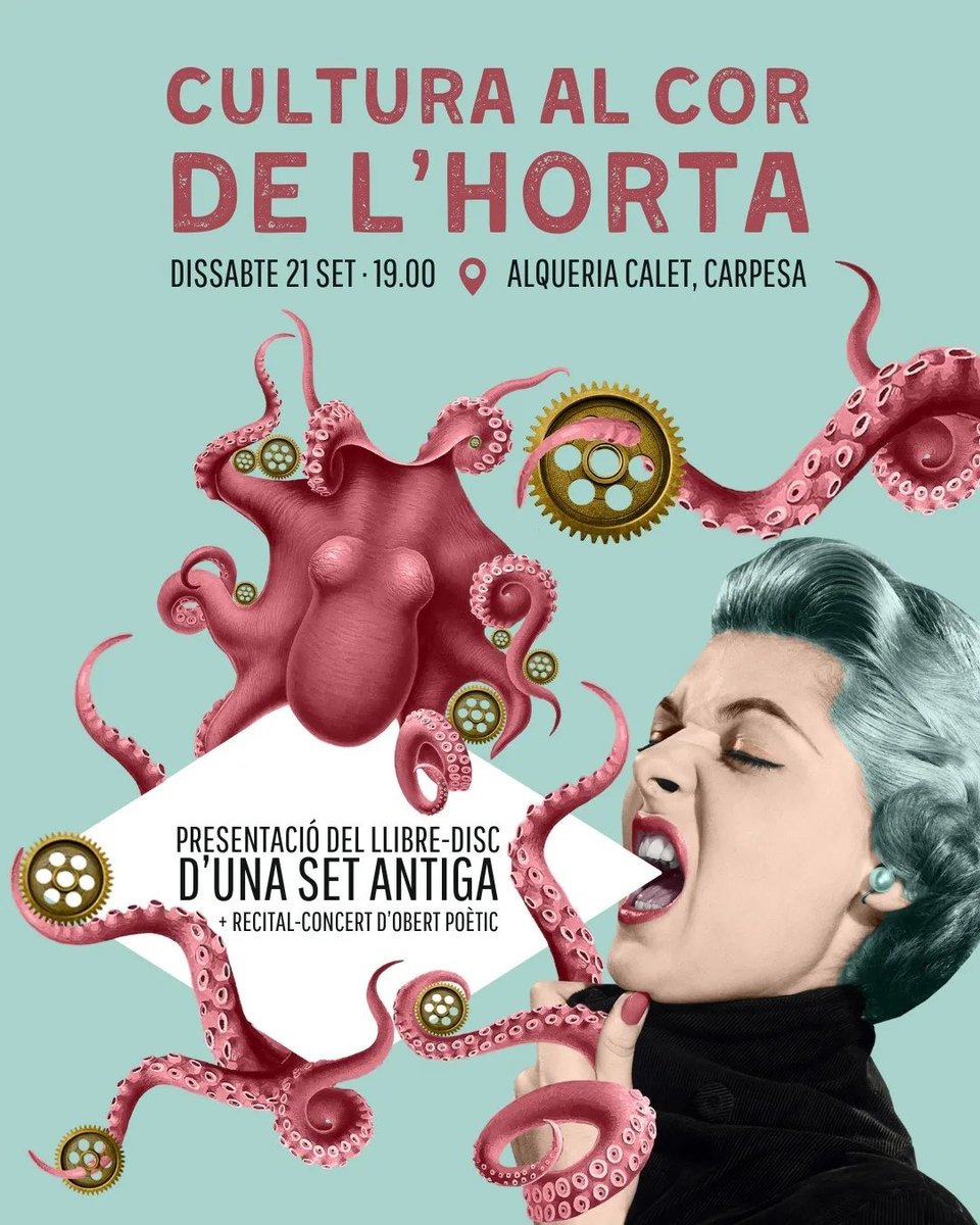 Si esteu prop i si no també, podeu venir a Carpesa el dissabte 21, a les 19:00. #ObertPoètic us espera amb "D'una set antiga", en concert-recital. Us deixe el cartell: