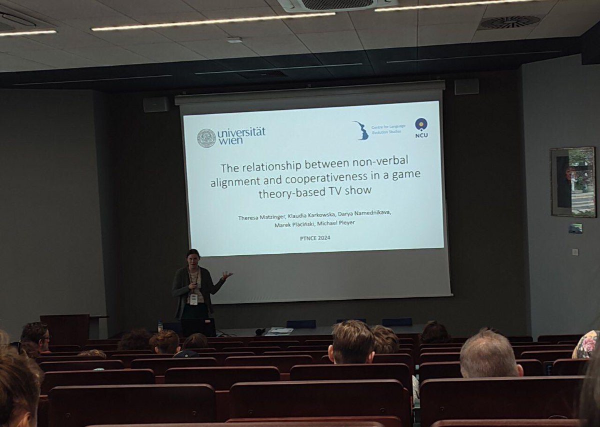 Theresa Matzinger (@thematzing) on Twitter photo Happy to present our research on gestural alignment and cooperation at #ptnce2024 Thanks for the great conference! <a href="/ptnce/">PTNCE</a> Happy to present our research on gestural alignment and cooperation at #ptnce2024 Thanks for the great conference! <a href="/ptnce/">PTNCE</a>