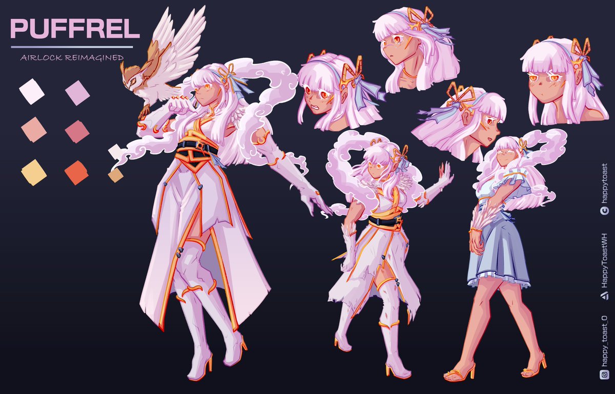 MarinBuljan's tweet photo. Puffrel's character design came together so well! Love it so much! Thanks to @Happy_Toast_0 for the amazing design. OG story by: @Uniqueosaurus Check out the Reimagined novel here: https://t.co/7v2QP6vuTJ https://t.co/R3pndMdtei