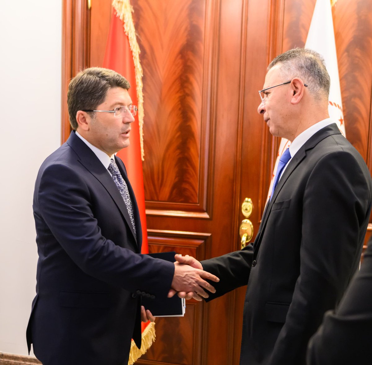 Adalet Bakanımız Sayın Yılmaz Tunç, Filistin Devleti’nin Ankara Büyükelçisi Sayın Faed Mustafa’yı Kabul Etti. diabgm.adalet.gov.tr/Home/SayfaDeta…