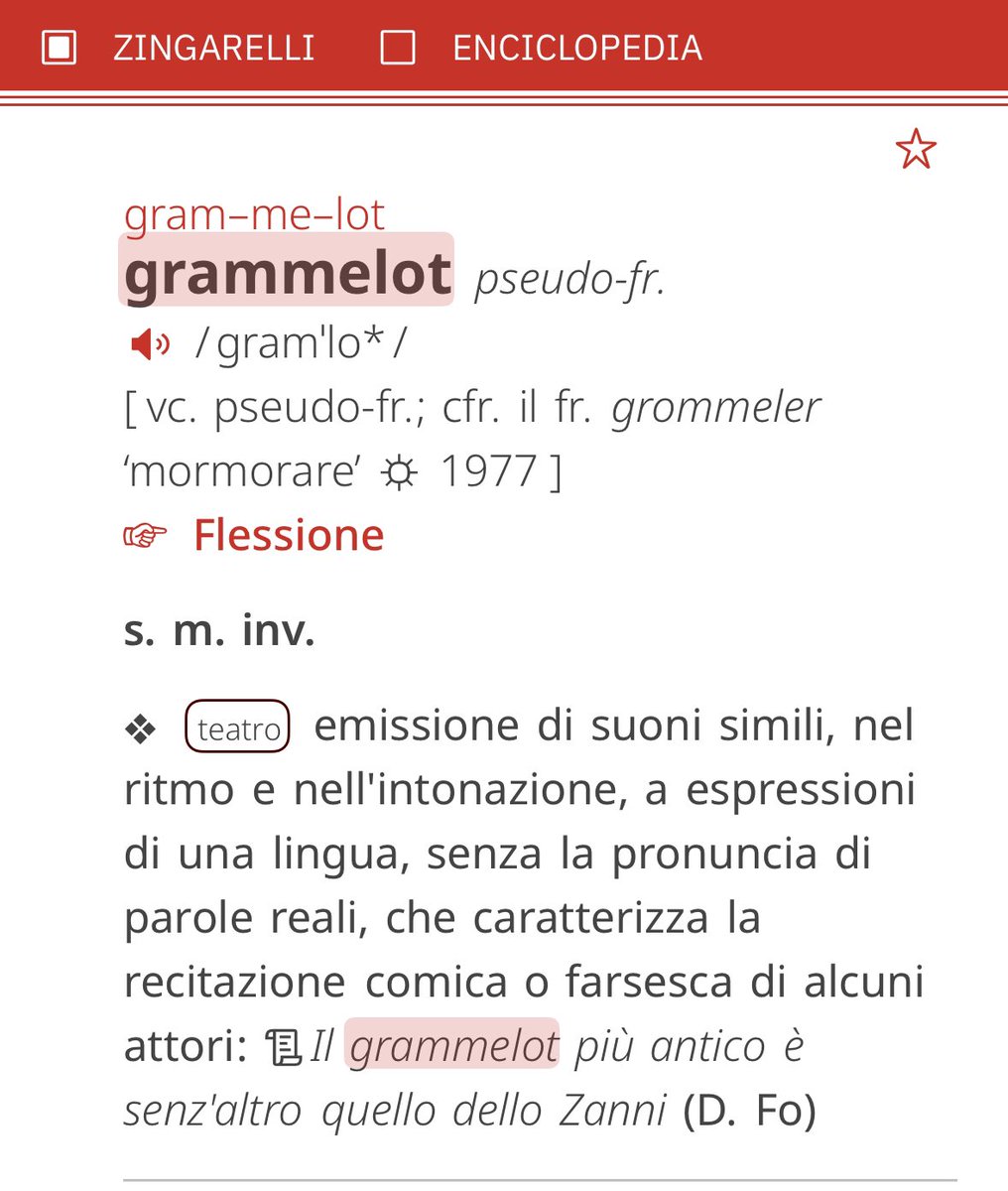 FraLauricella's tweet photo. #paroladelgiorno #djci
Grammelot. https://t.co/NfcUrUsZgh