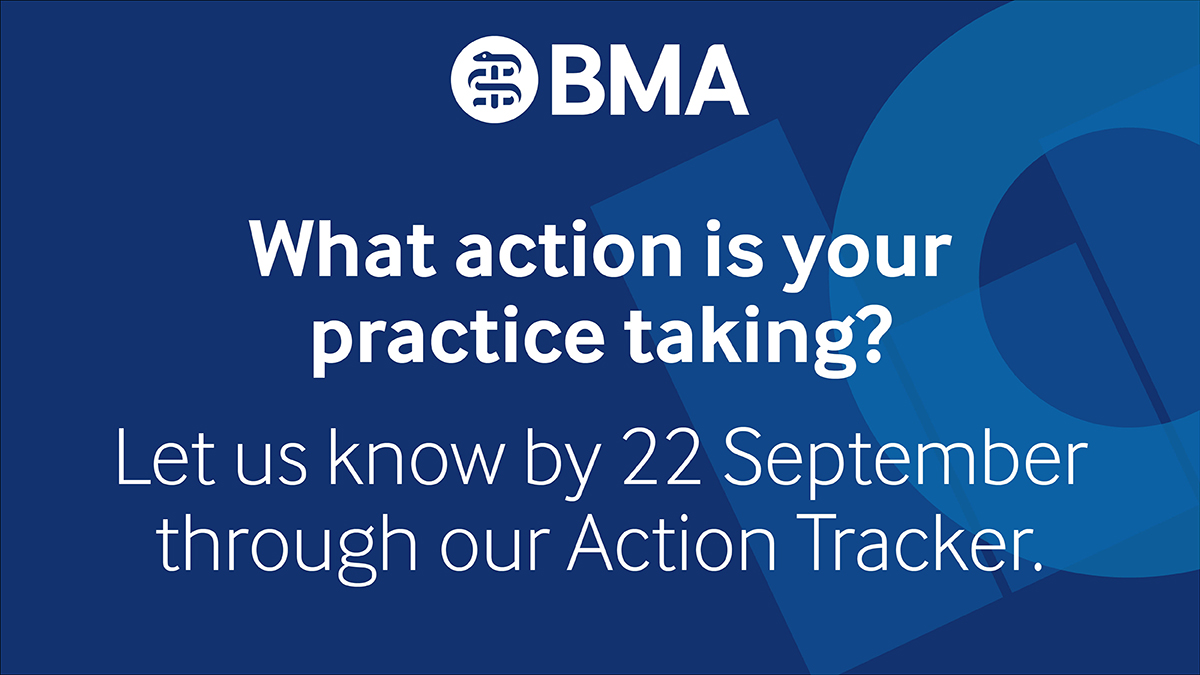 If you're a GP in England, the time to take collective action is now. 

Let us know what action YOUR practice is taking by filling in our short survey today. surveymonkey.com/r/GP_Action_Tr…
