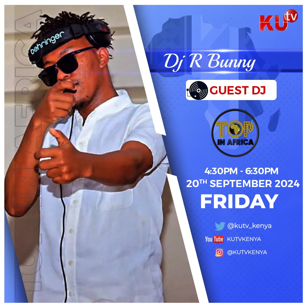 kutv_kenya's tweet photo. 📷
kutvkenya
The weekend is here and so is the best weekend starter show; Top in Africa 🥳! On the decks tomorrow will be @r_bunnymusic who has promised to deliver nothing but the best music just for you.
Tune in tomorrow from 4.30 pm to 6.30 pm and have fun.
#TIA #TopinAfrica https://t.co/5cIUFut8Qq