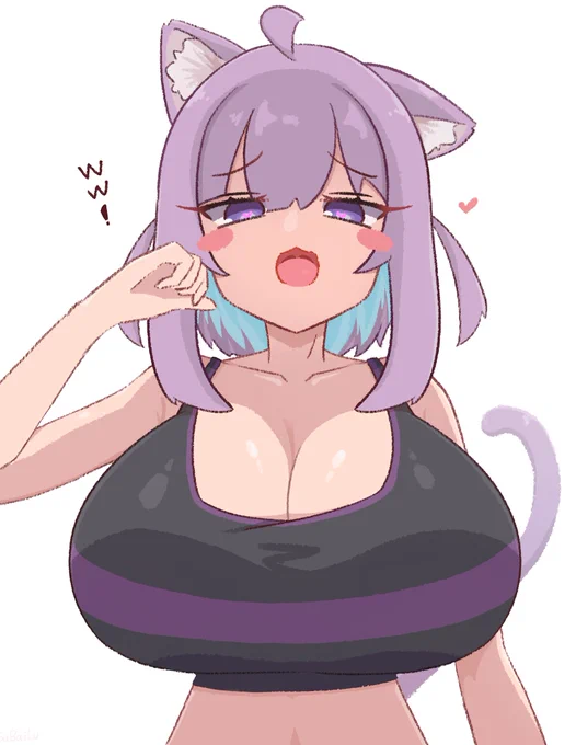 猫又おかゆww #ホロライブ #絵かゆ 