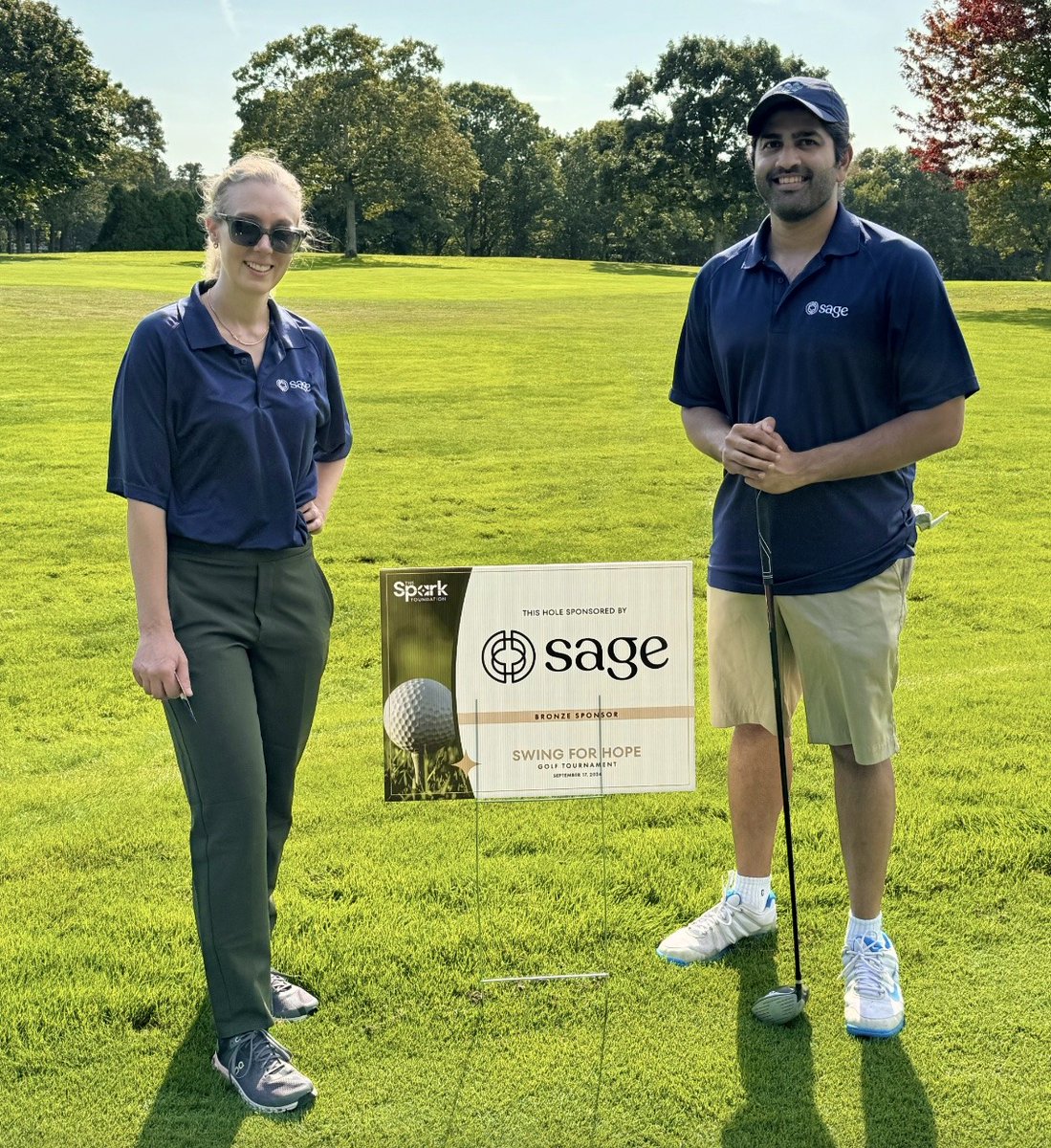This week, we had the privilege of participating in the Spark Foundation *Swing for Hope* golf tournament. At Sage, our goal is to be more than just a vendor—we strive to be a true partner. Thanks to Bristal Assisted Living for including us in this impactful event.