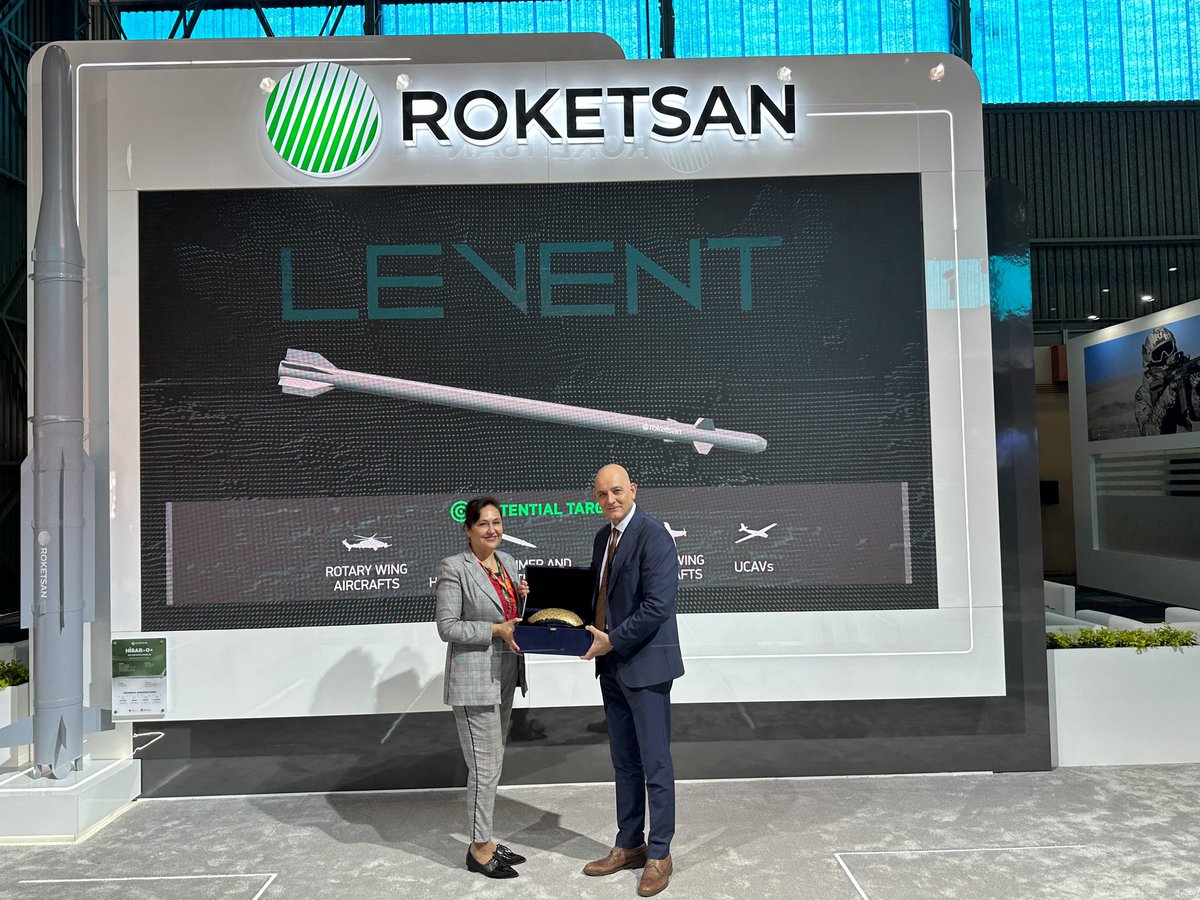 roketsan's tweet image. We provided information about our latest technology products and systems to our valuable guests who visited us at #AAD2024 🇹🇷🤝🏻🇿🇦
 
#RiseForTomorrow 🌟
#Roketsan