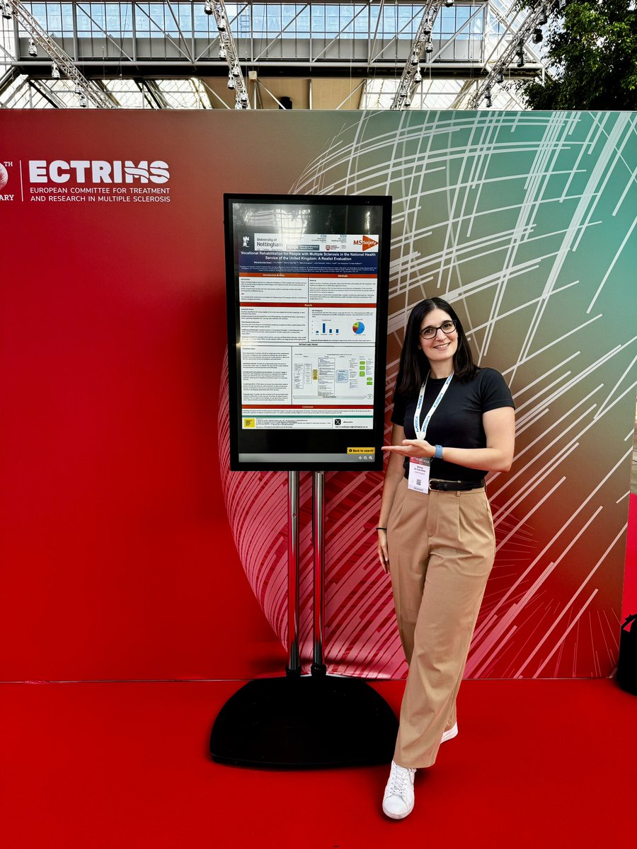 Visit my ePoster at #ECTRIMS2024 
A Realist Evaluation on delivering Vocational Rehabilitation for people with MS in the NHS