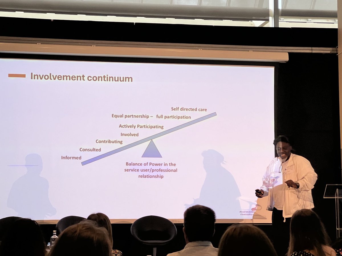 Inspiring and thought provoking presentation by Nash Momori this morning at #DigitalFutureMidlands2024 related to the merits and challenges of co-production with our users and the trusted relationships required to make this happen.