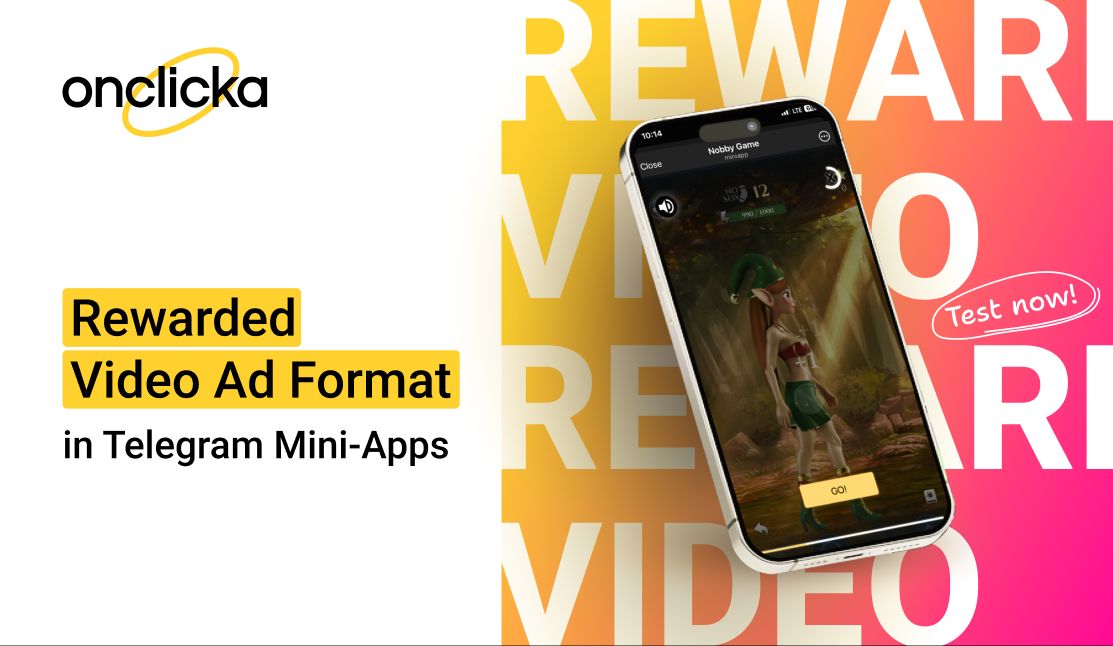🎥 Discover OnClickA’s ad format — Rewarded Video!

Explore the new Rewarded Video format in Telegram Mini-Apps and elevate your content's visibility like never before!

📈 Users engage with captivating video ads in exchange for rewards, creating an immersive experience that