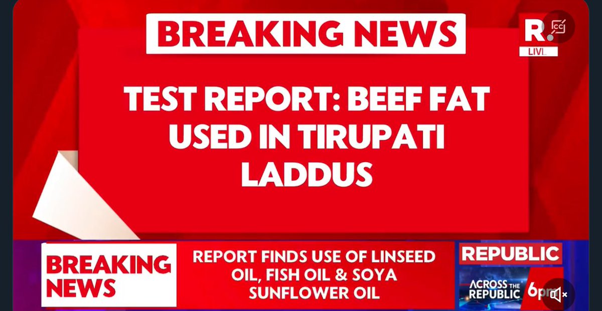 thehawkeyex's tweet photo. Lab test confirmed beef fat and fish oil in laddoos at Tirupati temple.

No words 😶 https://t.co/bqLCpBwaVj
