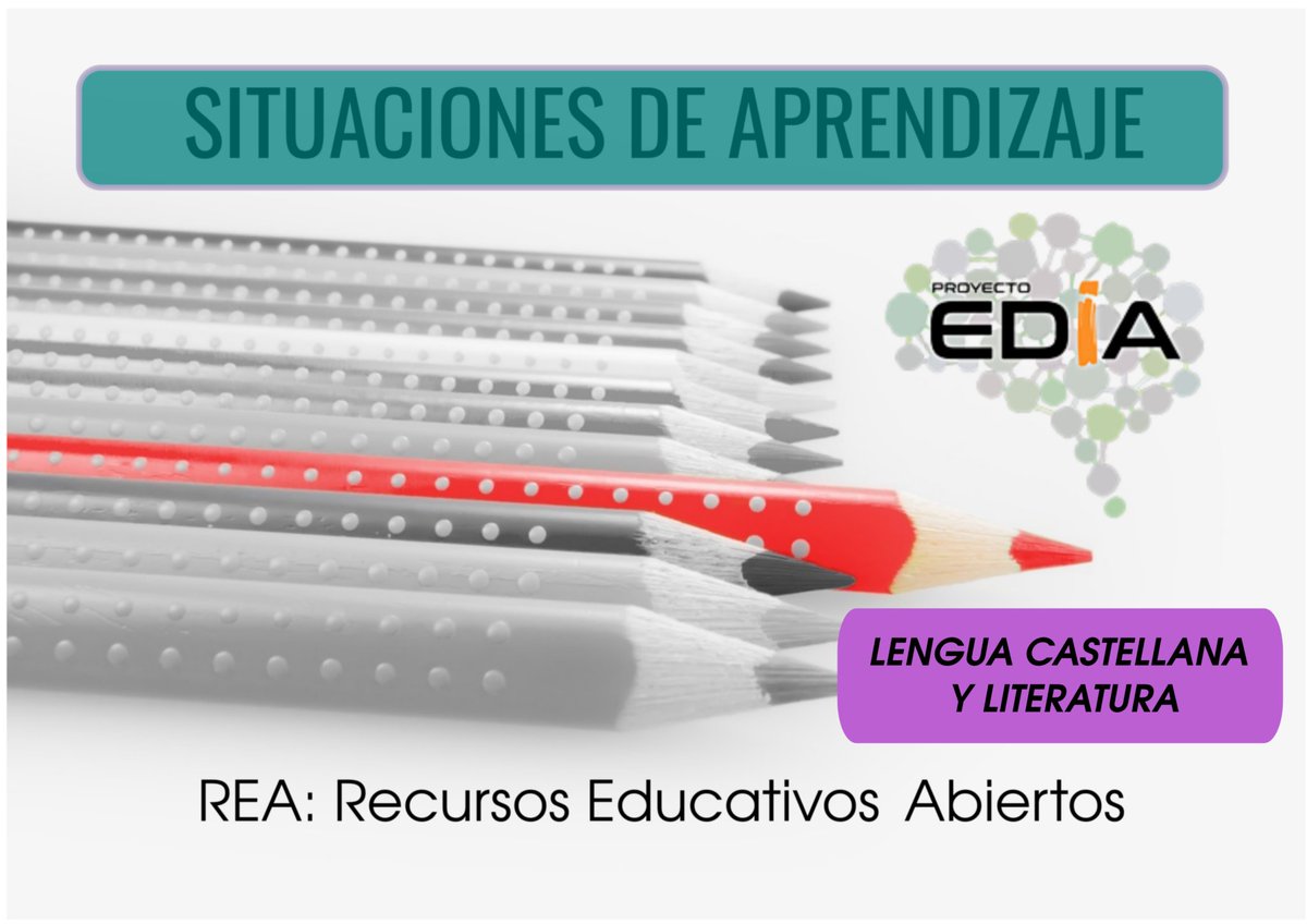 📢El #proyectoEDIA ofrece un conjunto de Situaciones de Aprendizaje como #REA de gran calidad para Lengua Castellana y Literatura en Educación Secundaria. Metodologías activas y trabajo colaborativo para un aprendizaje competencial y autónomo.🧑‍🎓
↘️ cedec.intef.es/situaciones-de…