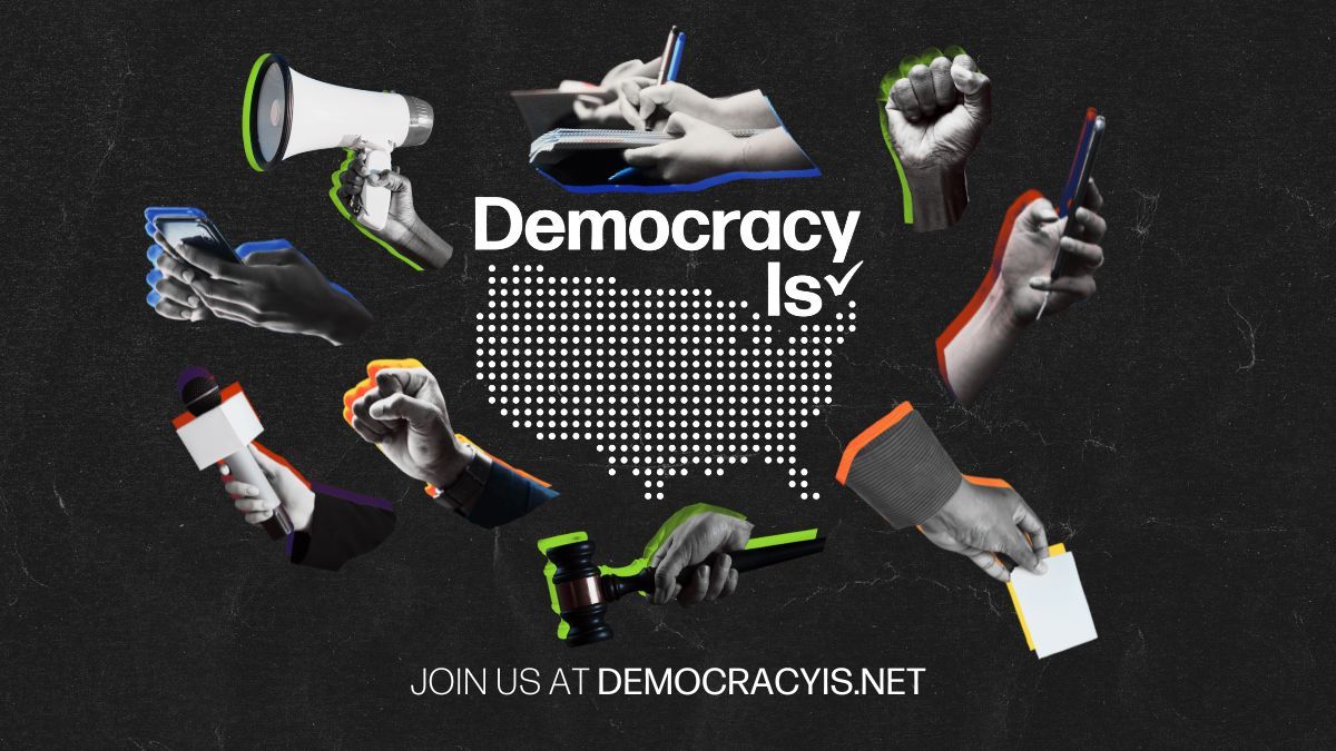 UCCMediaJustice's tweet image. We are thrilled to join the movement to reimagine what #DemocracyIs this election season. Join the movement and urge media &amp;amp; tech to step up: buff.ly/4d6oAaT