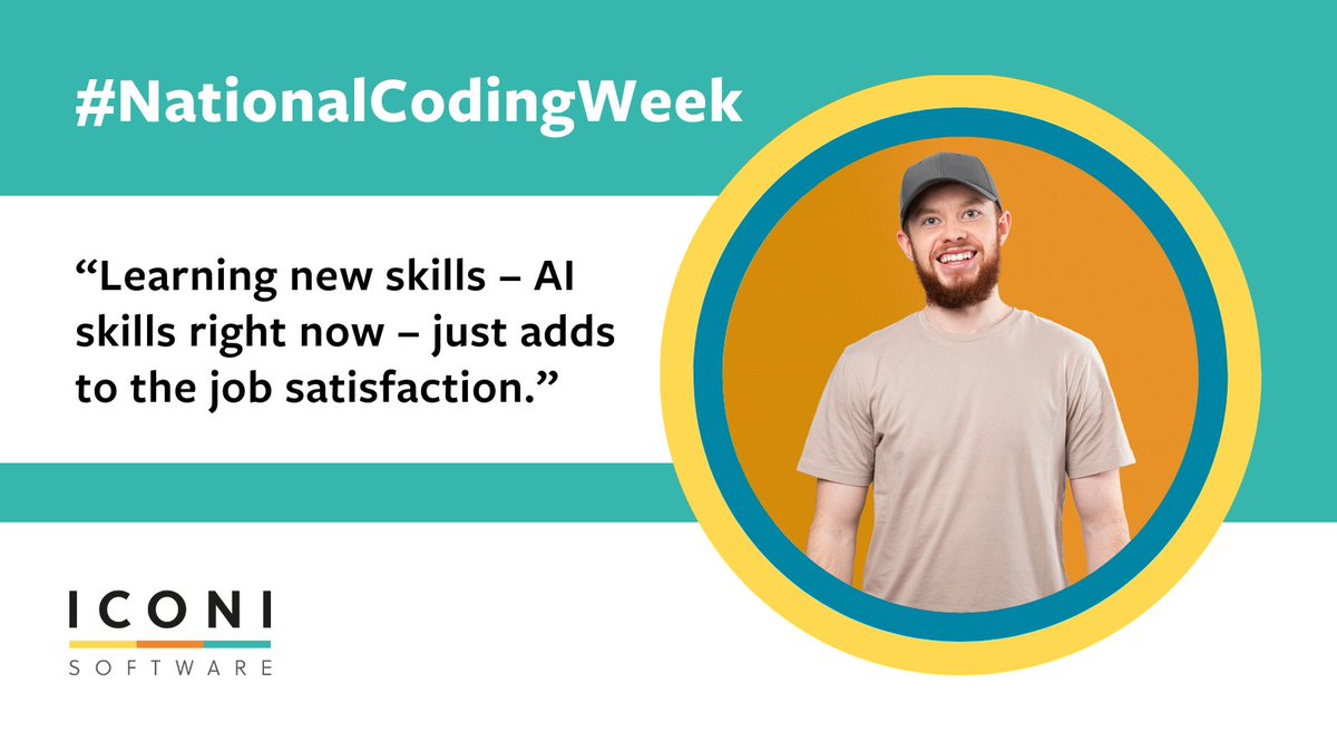 This #NationalCodingWeek, we talk in ‘byte-sized’ chunks to ICONI software developer Ronan. 

Discover his route into coding, his love of collaboration, and how his learning is far from over in the brave new world of #AI: iconi.co.uk/software-devel… 
<a href="/codingweek/">National Coding Week</a>