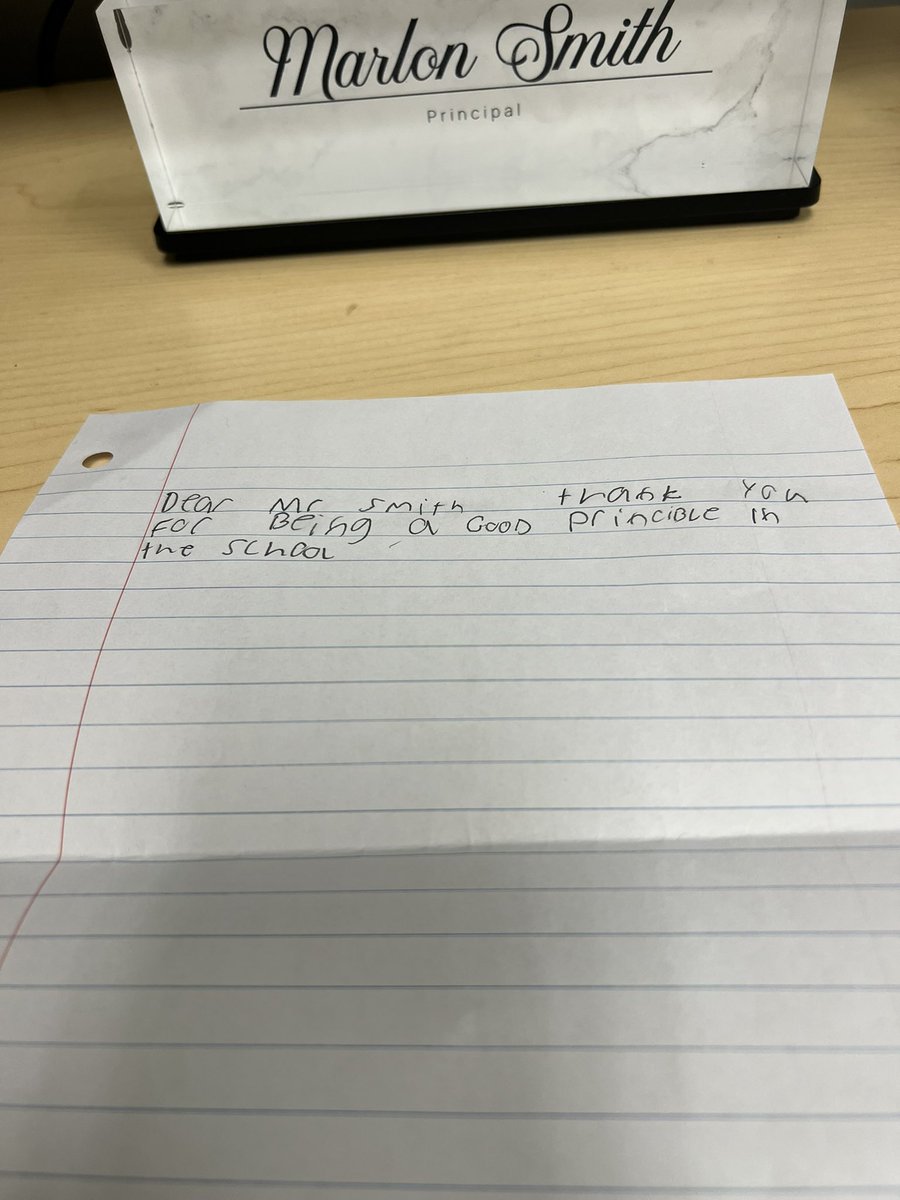 MalowMancini's tweet photo. It’s the random morning notes of kindness that keep me going! Elementary is where it’s at! @SES_lex4! 🖤💜 #BuildEmUp https://t.co/Qxu79I4qAw