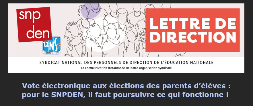 #LDD : vote électronique aux élections EPLE
➡️ il y a la LOI et ce que NOUS POUVONS FAIRE localement, avec l'accord des fédérations de #parents et des #personnels

Alors : on fait quoi ?
✅ outils qui fonctionnent déjà, simplement, sans surcoût ! #pronote
snpden.net