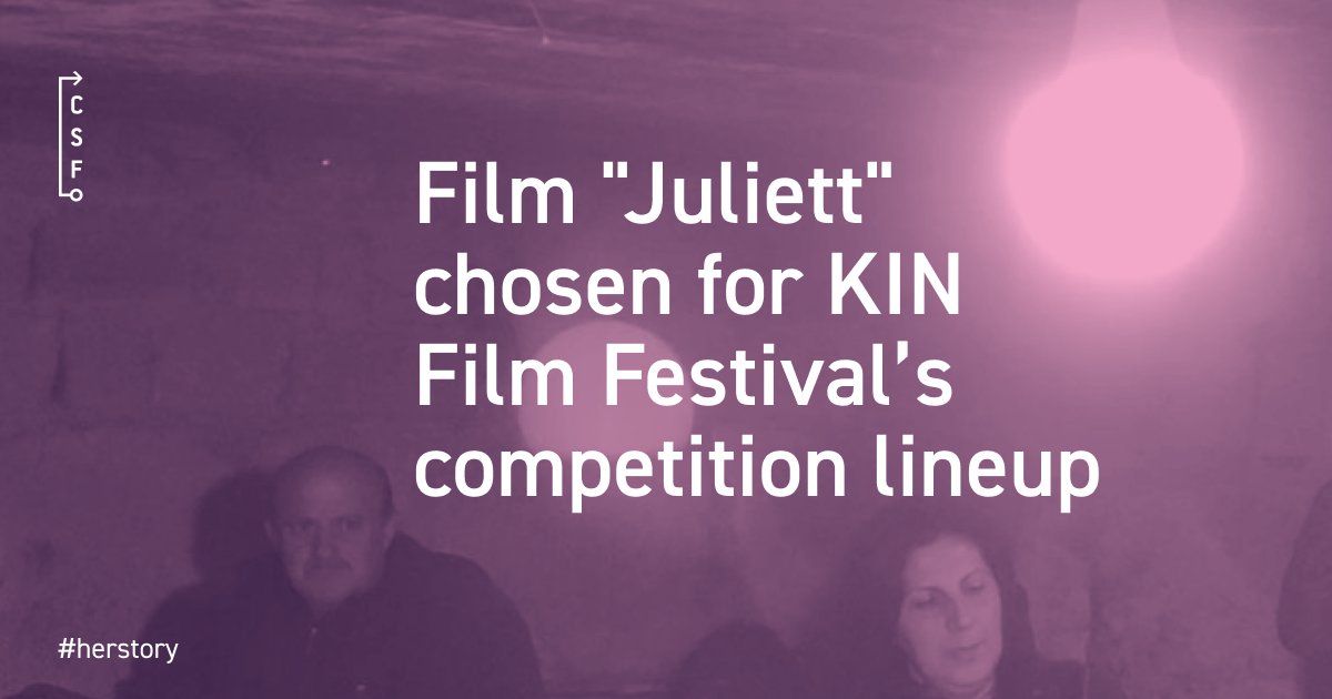 csfberlin's tweet photo. Great news! We are glad to share that the short documentary film "Juliett," produced with the support of the #CSF project #HERstory, has been officially selected for the competition programme of the 21st edition of the #KIN International #FilmFestival. https://t.co/CUZ5F0QcAC
