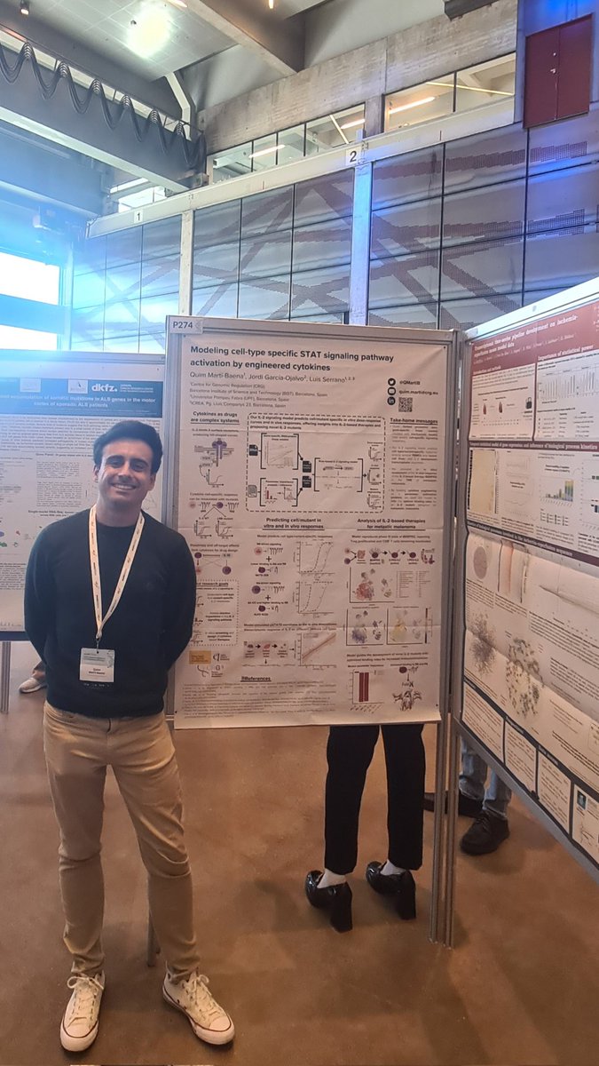 Quim Martí (@qmartib) on Twitter photo Today I'm presenting my project on <a href="/ECCBinfo/">ECCB2026 Geneva, Switzerland</a>! If you are interested in cytokine engineering, RNAseq data and mechanistic models come by poster 274 #ECCB2024 Today I'm presenting my project on <a href="/ECCBinfo/">ECCB2026 Geneva, Switzerland</a>! If you are interested in cytokine engineering, RNAseq data and mechanistic models come by poster 274 #ECCB2024
