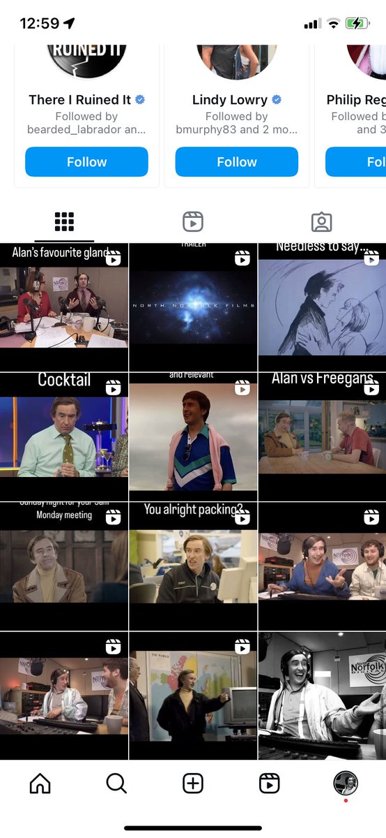 Started a new Alan Partridge reels and clips page on Instagram if anyone fancies following! 

I promise you’re going to have a ruddy good time!

instagram.com/no_context_ala…

#alanpartridge #partridge