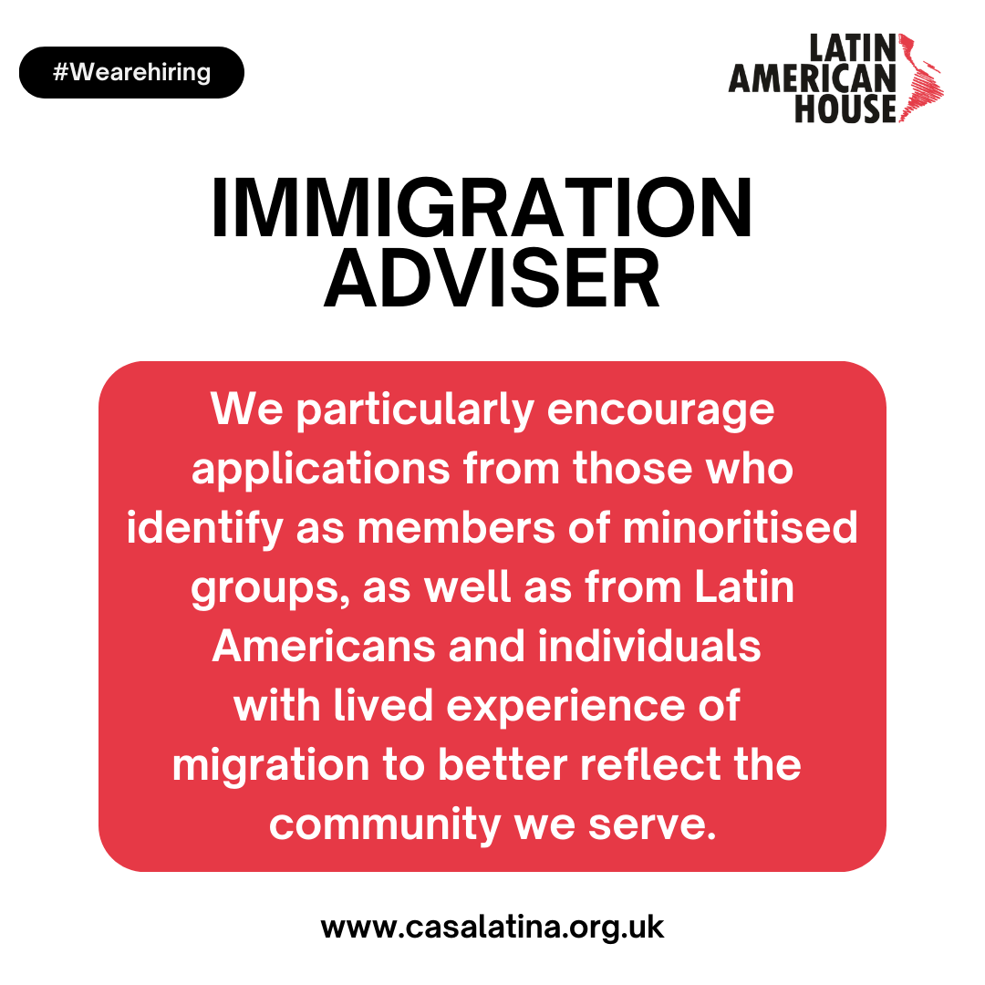WE ARE HIRING!! 🌻

Please send this post to your friends and share it on your stories to help us find the next team member! 📎

For more information, visit our website!! 💾📲

casalatina.org.uk/vacancies/