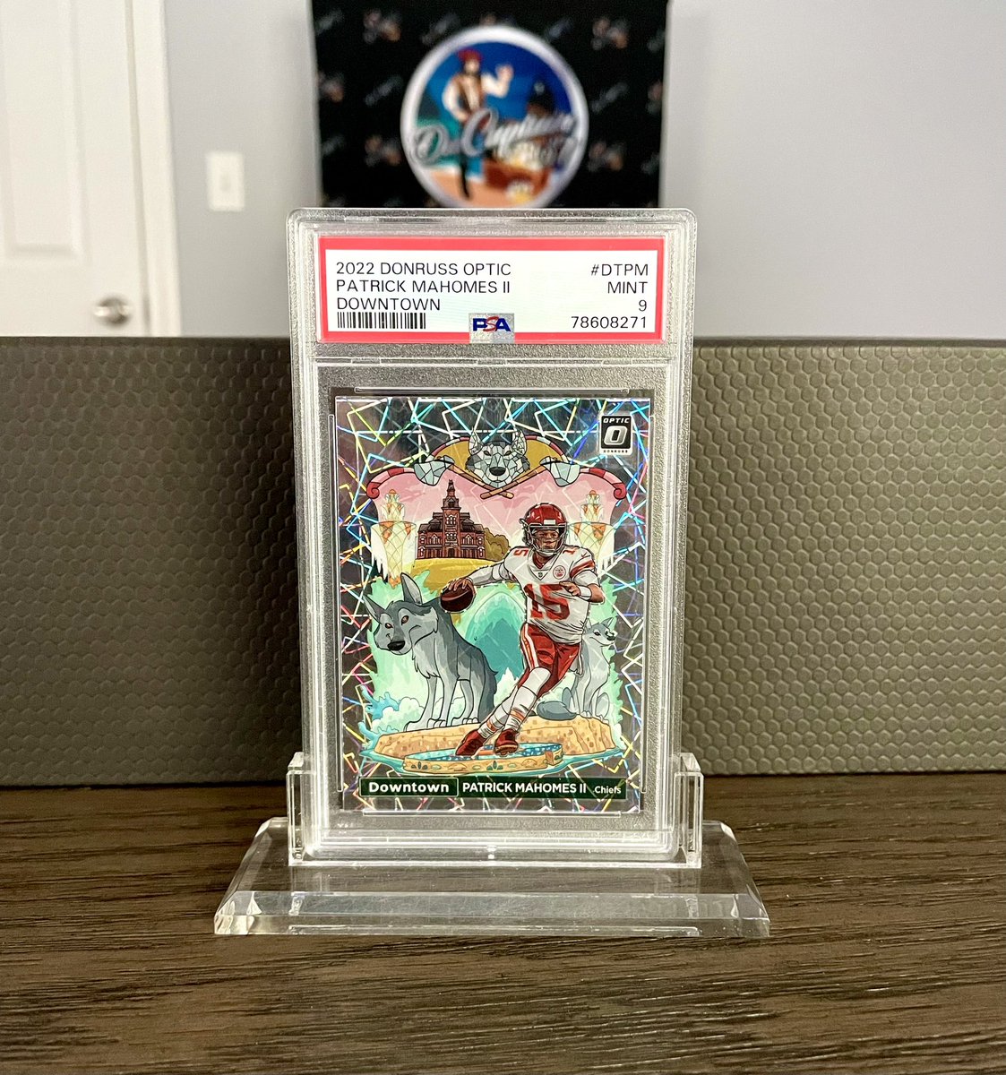 dacaptain37's tweet image. Patrick Mahomes 2022 Optic Downtown PSA 9. Always looking for more Mahomes!  #patrickmahomes #patrickmahomescards #patrickmahomescollection #sportscards #thehobby #whodoyoucollect #psa #opticdowntown