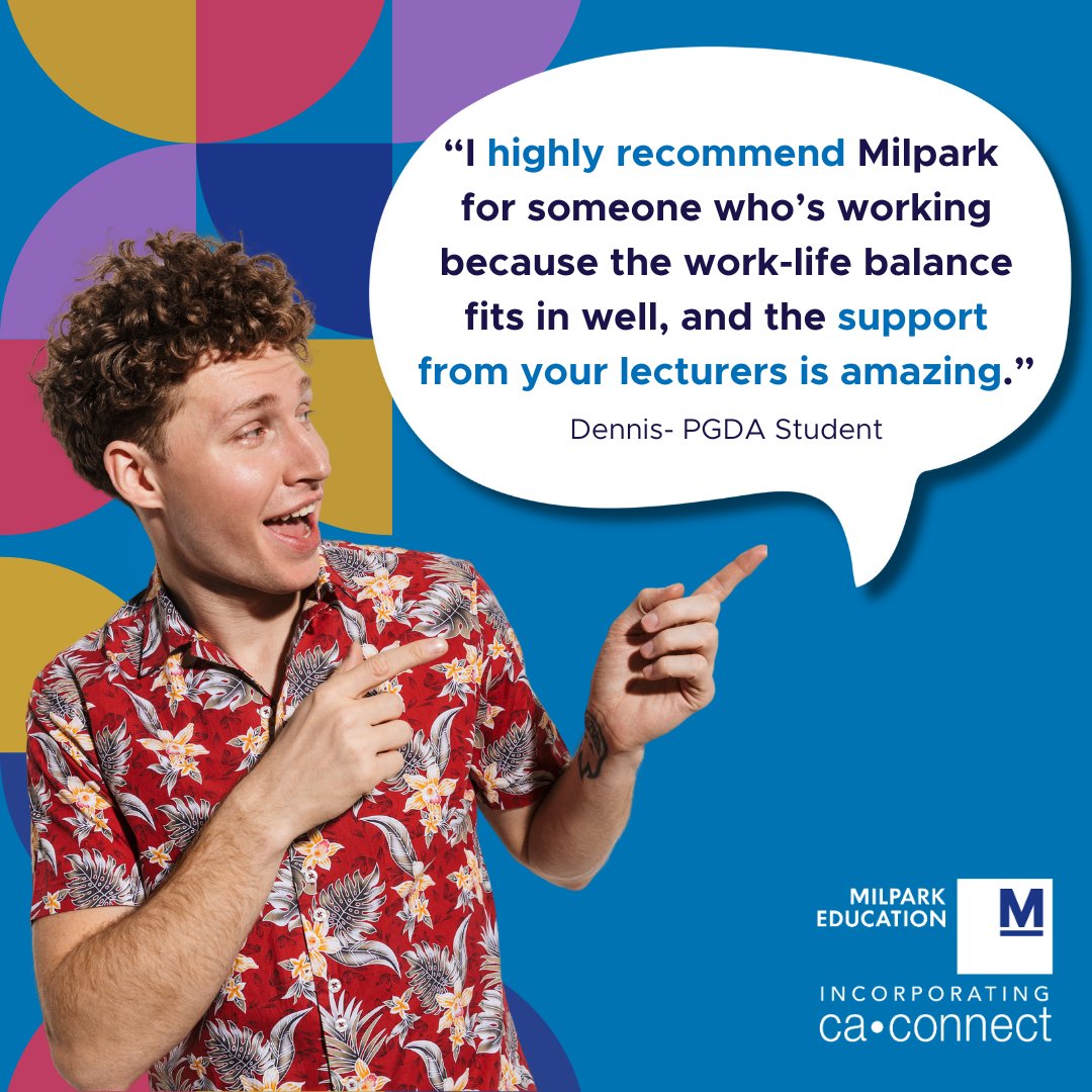 CA_Connect's tweet image. Why study with us? Hear first-hand from one of our PGDA students why they love studying with Milpark.​

​ #Milparkeducation #schoolofprofessionalaccounting #studyonline #onlineaccounting