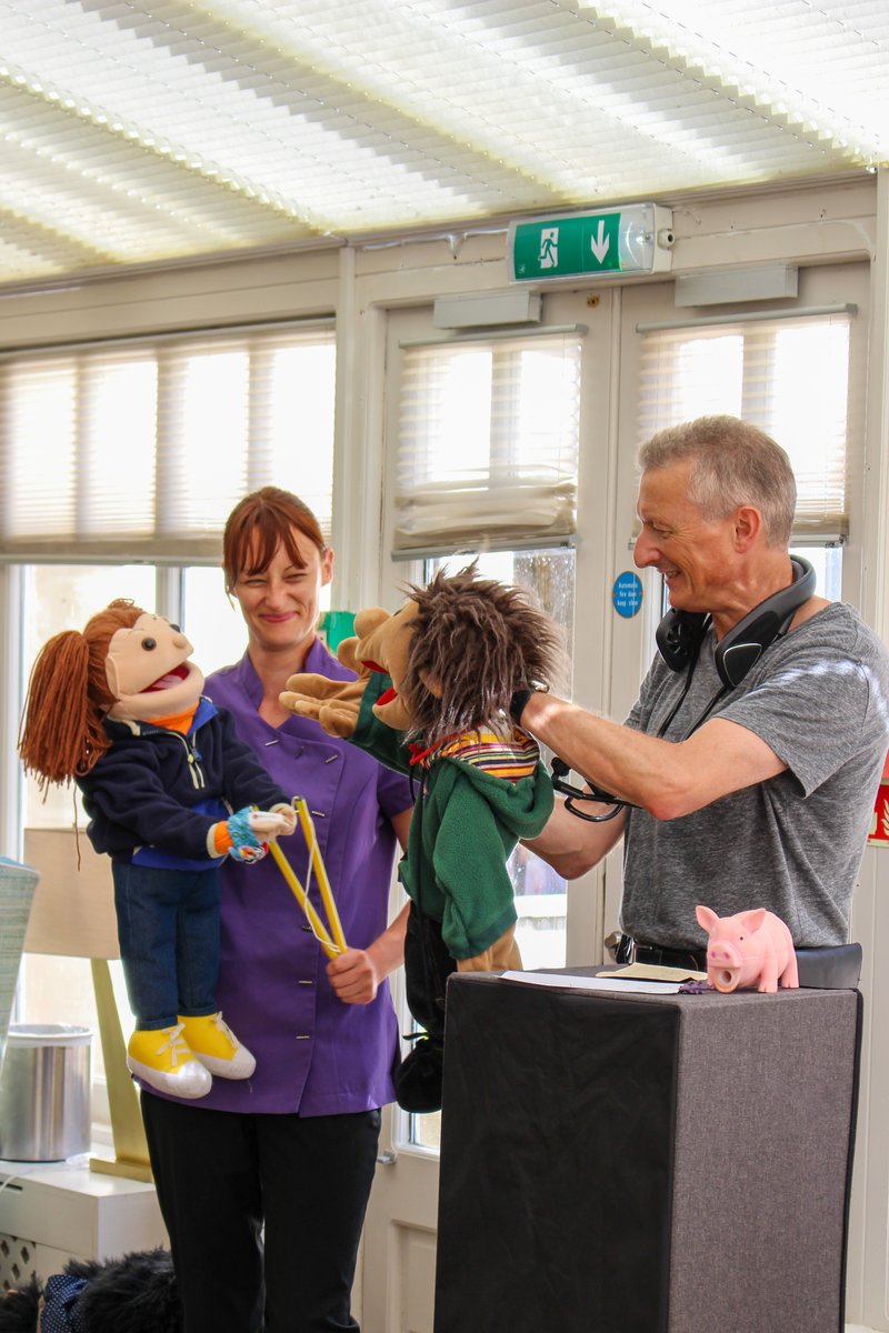 Tony and the puppets have visited all of our homes recently. Many of our residents enjoy the puppets singing and joking with them and we have lots of fun. Some residents like the puppets to sit on their laps, whilst others who are in bed enjoy being visited by the puppets.