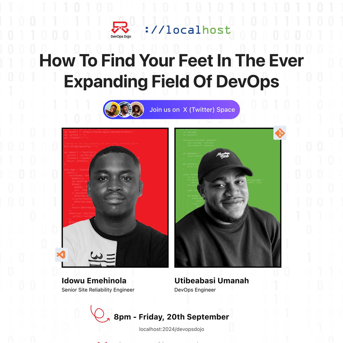 Calling on all DevOps bros and girlies, newbies, curious ants and every other person.

This is where you'd want to be tomorrow!

8pm, grab a doughnut and click the link below: x.com/i/spaces/1yoJM…