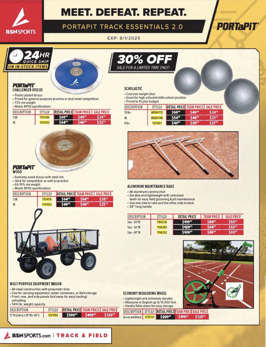 BSNSPORTS_FL's tweet image. 🚨TRACK COACHES🚨

💥💥💥 SALE💥💥💥

‼️30% off original flyers‼️

Call your local @BSNSPORTS Sales Pro today‼️
