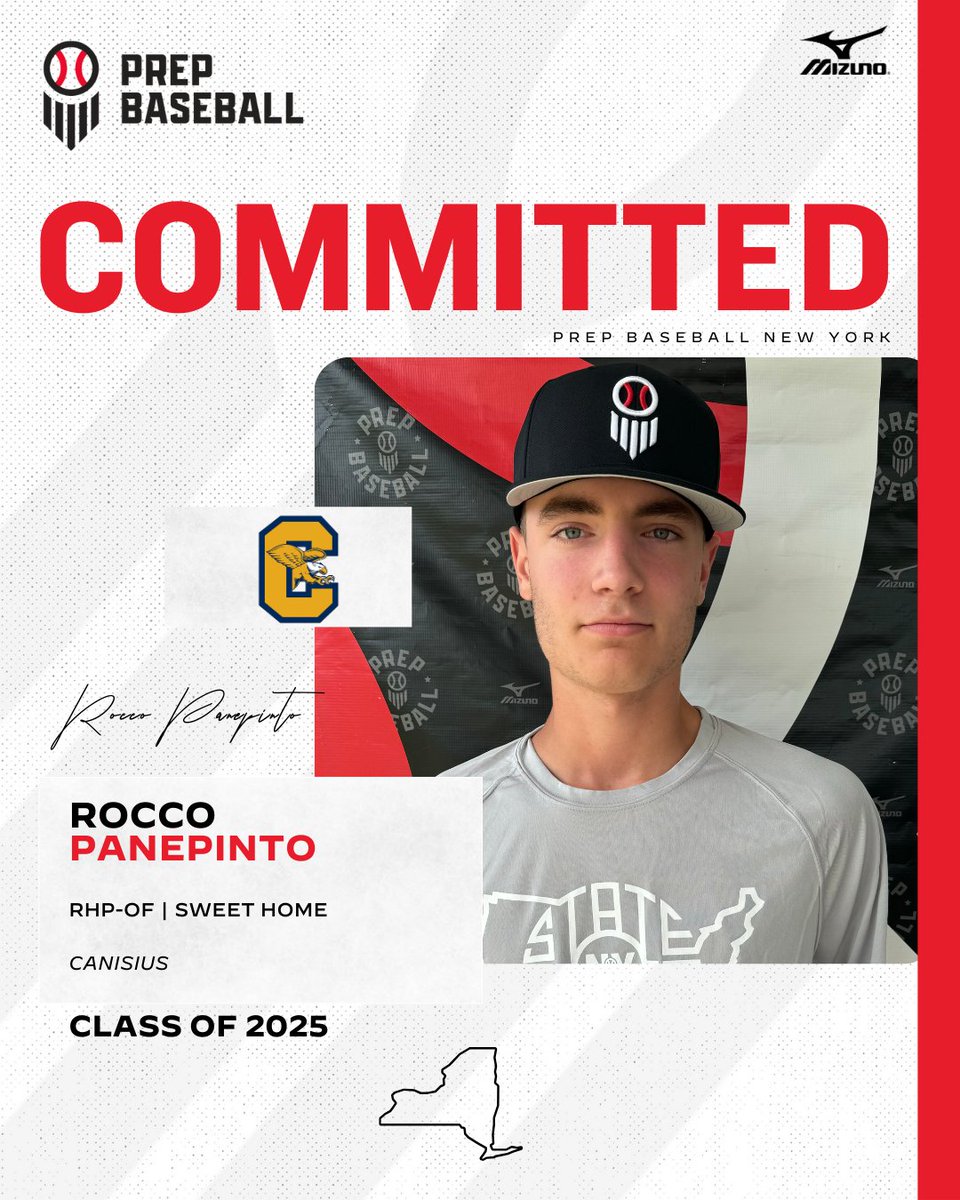 Prep Baseball New York (@prepbaseballny) on Twitter photo ๐จCommitment Watch๐จ
2025 RHP|OF Rocco Panepinto (Sweet Home) has committed to Canisius #congrats
๐ค loom.ly/31Ea6I8
โ2024 NY State Gamesโ
<a href="/panepinto_rocco/">Rocco Panepinto</a> | @griffsbaseball | #committed ๐จCommitment Watch๐จ
2025 RHP|OF Rocco Panepinto (Sweet Home) has committed to Canisius #congrats
๐ค loom.ly/31Ea6I8
โ2024 NY State Gamesโ
<a href="/panepinto_rocco/">Rocco Panepinto</a> | @griffsbaseball | #committed