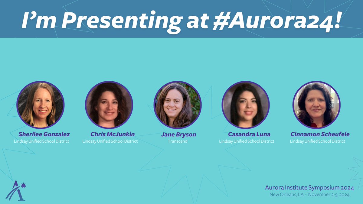When home, work, purpose, and love come together, it is a great day. I am excited to continue learning from the <a href="/LindsayUnified/">Lindsay Unified School District</a> familia and @TranscendBuilds team. See you in NOLA at the Aurora Institute Symposium! Register here: aurora-institute.org/symposium2024/…
#Aurora24