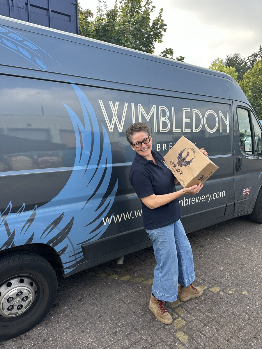 MertonBest's tweet photo. It’s the big day! First stop @WimbledonBrew who are generously gifting our guests with some beers tonight 🍺 thank you! https://t.co/cgLyLpE9uM
