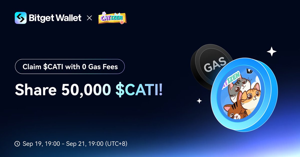 🚀 The $CATI on-chain claim for #Catizen kicks off now! We are covering all gas fees for a smooth!  
🎉 100 lucky users who participated in the Catizen token claim will be randomly selected to receive 500 $CATI each from the total prize pool of 50,000 $CATI —don’t miss out!