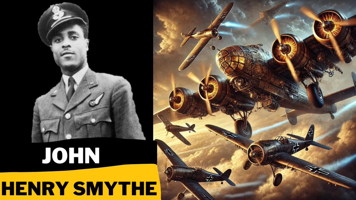 Dive into the thrilling story of Flight Lieutenant John Henry Smythe! Watch our new video exploring his brave story during WWII! youtu.be/F_J8Gaslnw4✈️🔥 #WWII #JohnHenrySmythe #Steampunk #History #Aviation