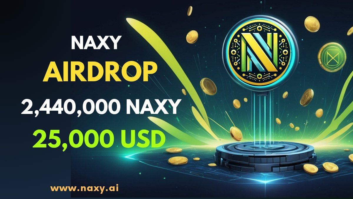 naxyai1's tweet photo. 💵Official Airdrop Is Live!

Please perform the tasks below to earn share 2,500,000 NAXY (~$25,000) tokens. 

Airdrop:
https://t.co/oBPnlAJQLm

The airdrop rewards will be distributed to the winners one week after the token is listed and 1000 lucky random (1000 winners in total) participants will be rewarded. 

The top 200 referrals will each get more Naxy tokens.