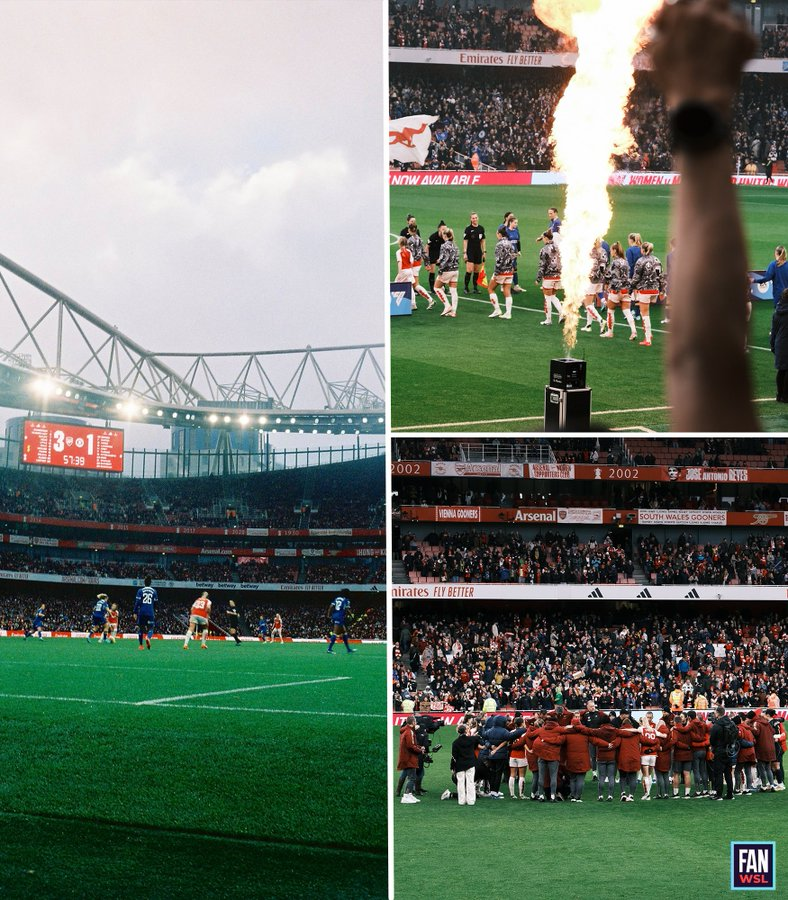 FanzineWSL's tweet photo. 🚨 Just over 40,000 tickets sold so far, for Sunday's big WSL game between Arsenal and Manchester City at the Emirates. [@TomJGarry] https://t.co/SUy9lxFeKK