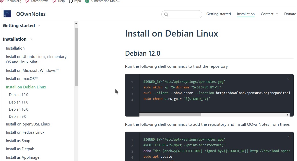 wachin_id's tweet photo. Cómo instalar QOwnNotes en Linux Debian: QOwnNotes es una aplicación de código abierto para tomar notas en archivos de texto plano con formato Markdown. Está disponible para GNU/Linux, macOS y Windows. Algunas de las características principales de… https://t.co/pDsUa3Mxrk https://t.co/F1WOokoSfy