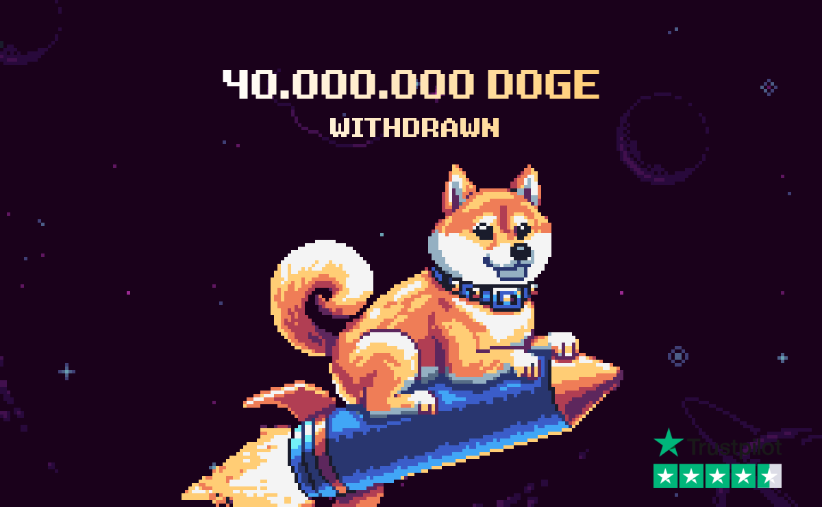 DOGE fanbase eating good with RollerCoin 🤩

Whopping 40 million DOGE coins were withdrawn already, which completely blows our minds 🤯

Don’t just stay aside while others getting paid, jump on the rocket to success 🚀